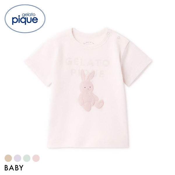 ジェラートピケ キッズアンドベイビー ベビー ぬいぐるみワンポイントTシャツ ジェラピケ ルームウェア gelato pique Kids＆Baby BABY