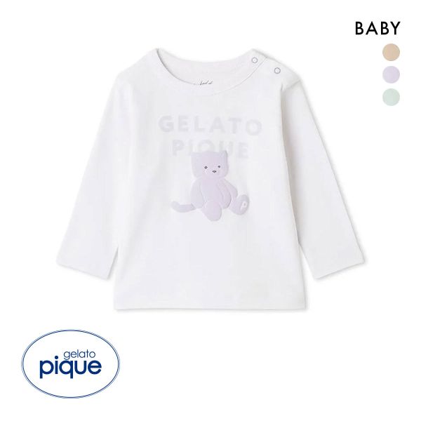 ジェラートピケ キッズアンドベイビー ベビー ぬいぐるみワンポイントロンT ジェラピケ ルームウェア パジャマ gelato pique Kids＆Baby BABY