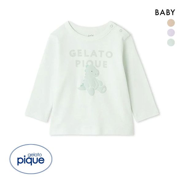 ジェラートピケ キッズアンドベイビー ベビー ぬいぐるみワンポイントロンT ジェラピケ ルームウェア パジャマ gelato pique Kids＆Baby BABY