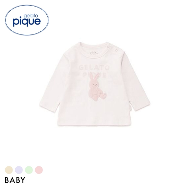 ジェラートピケ キッズアンドベイビー ベビー ぬいぐるみワンポイントロンT ジェラピケ ルームウェア パジャマ gelato pique Kids＆Baby BABY