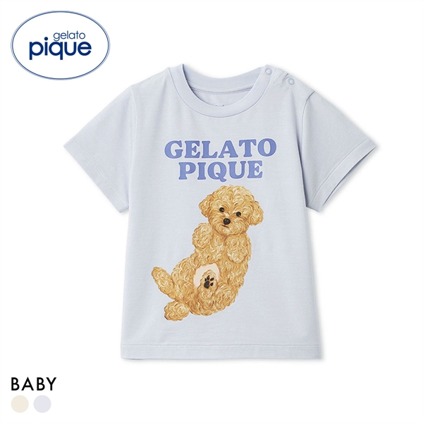 ジェラートピケ キッズアンドベイビー ベビー ドッグワンポイントTシャツ パジャマ ルームウェア gelato pique Kids＆Baby BABY