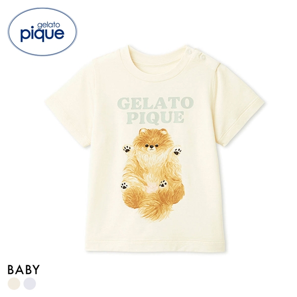ジェラートピケ キッズアンドベイビー ベビー ドッグワンポイントTシャツ パジャマ ルームウェア gelato pique Kids＆Baby BABY