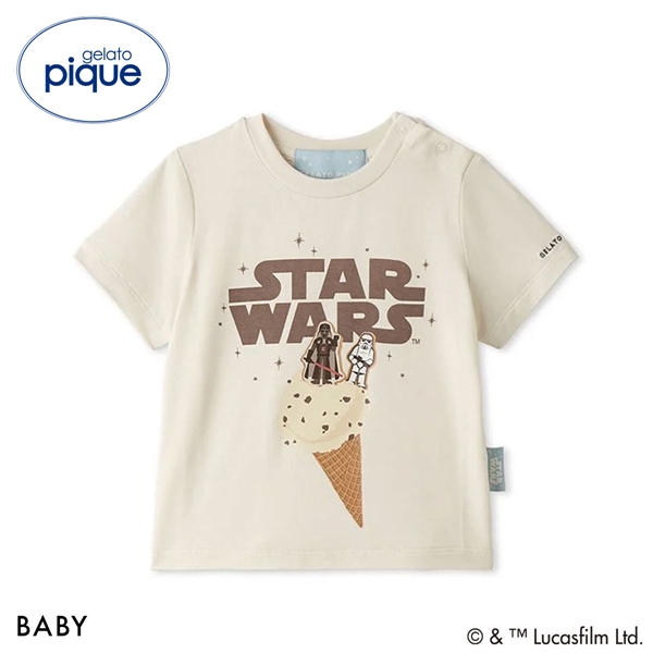 ジェラートピケ STAR WARS キッズアンドベイビー ベビー ワンポイントTシャツ ジェラピケ スターウォーズ gelato pique Kids＆Baby BABY