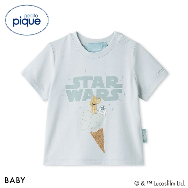ジェラートピケ STAR WARS キッズアンドベイビー ベビー ワンポイントTシャツ ジェラピケ スターウォーズ gelato pique Kids＆Baby BABY