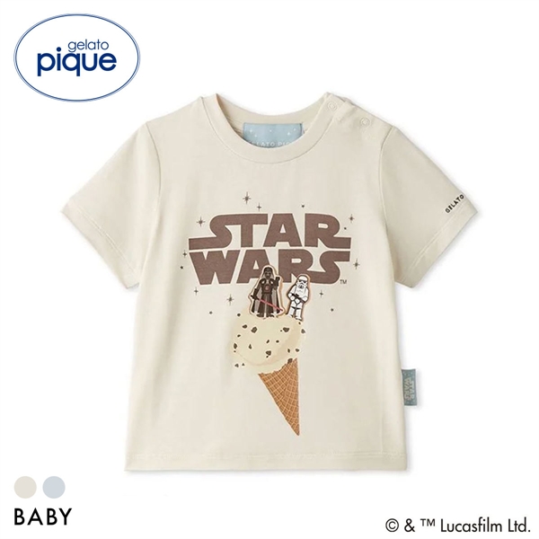 ジェラートピケ STAR WARS キッズアンドベイビー ベビー ワンポイントTシャツ ジェラピケ スターウォーズ gelato pique Kids＆Baby BABY