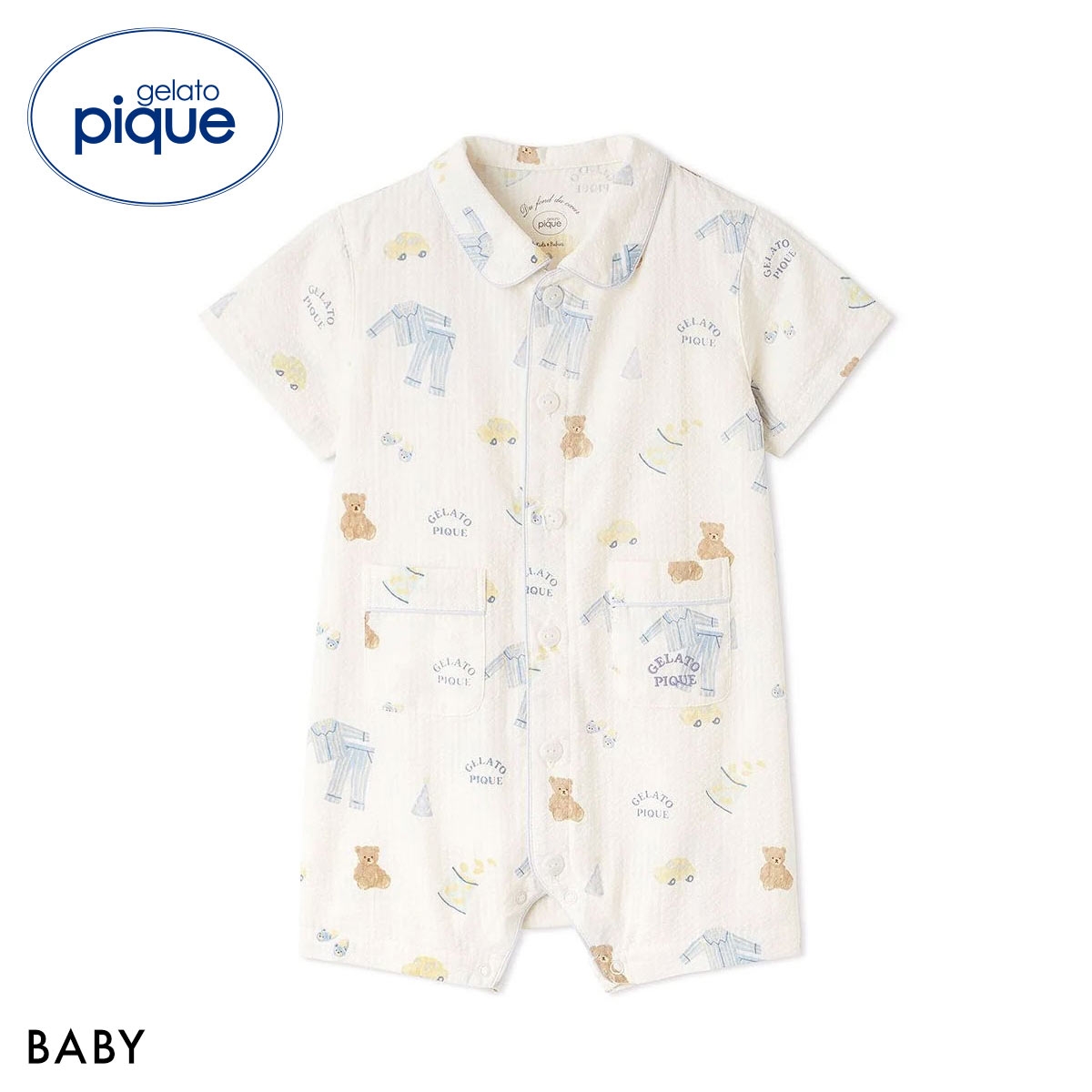 ジェラートピケ キッズアンドベイビー ベビー パジャマパーティー柄ロンパース ジェラピケ gelato pique Kids＆Baby BABY