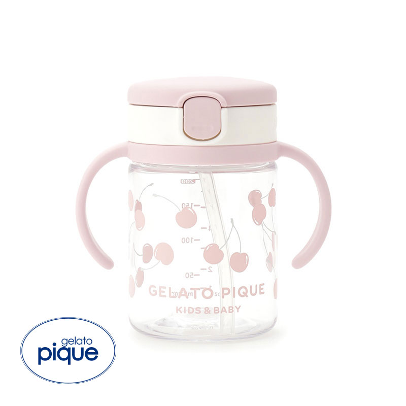 ジェラートピケ キッズアンドベイビー gelato pique Kids＆Baby【BABY】ストローマグ ジェラピケ(PI-ピンク-Free)