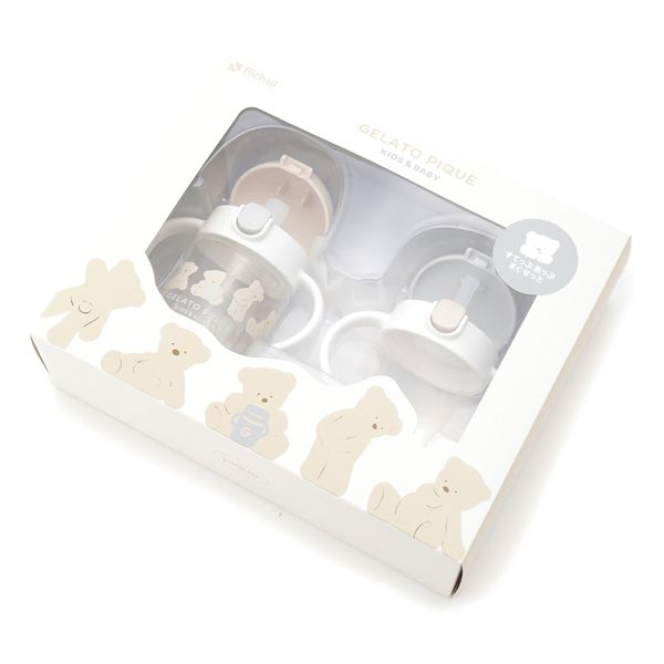 ジェラートピケ キッズアンドベイビー gelato pique Kids＆Baby【BABY】スタイ付きステップアップマグセットR ジェラピケ