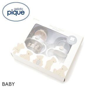 ジェラートピケ キッズアンドベイビー gelato pique Kids＆Baby【BABY】スタイ付きステップアップマグセットR ジェラピケ