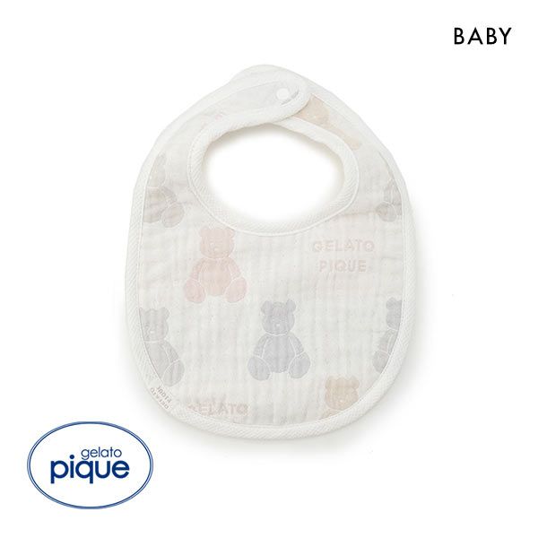 ジェラートピケ キッズアンドベイビー gelato pique Kids＆Baby 【BABY】ベア3重ガーゼスタイ ジェラピケ