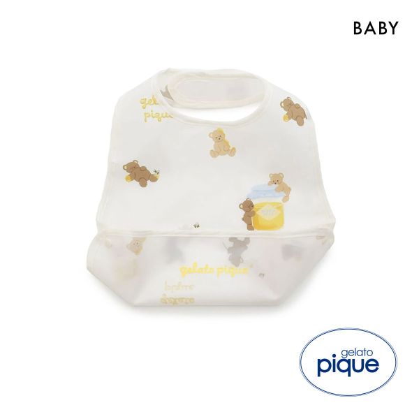 ジェラートピケ キッズアンドベイビー ベビー はちみつベア柄お食事エプロン ジェラピケ gelato pique Kids＆Baby BABY