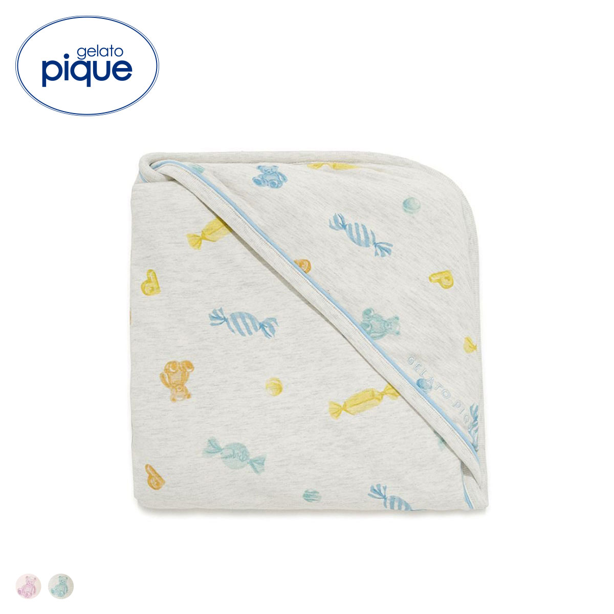 ジェラートピケ キッズアンドベイビー ベビー キャンディ柄ブランケット ジェラピケ gelato pique Kids＆Baby BABY(GY-グレー-Free)