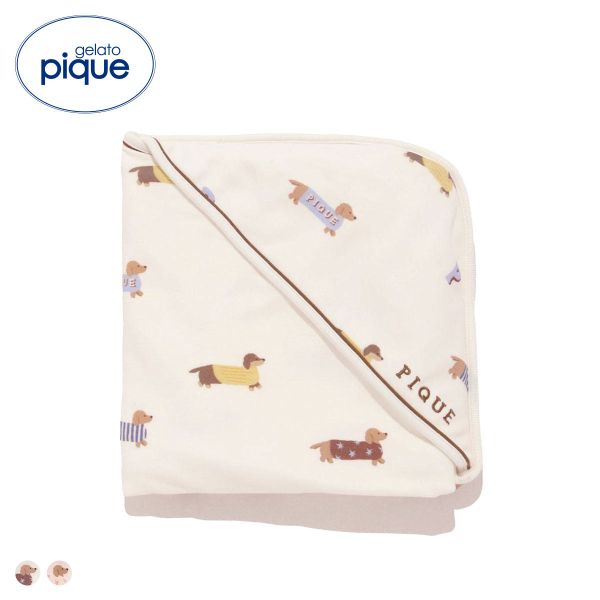 ジェラートピケ キッズアンドベイビー ベビー ダックスフンド柄ブランケット ジェラピケ gelato pique Kids＆Baby BABY