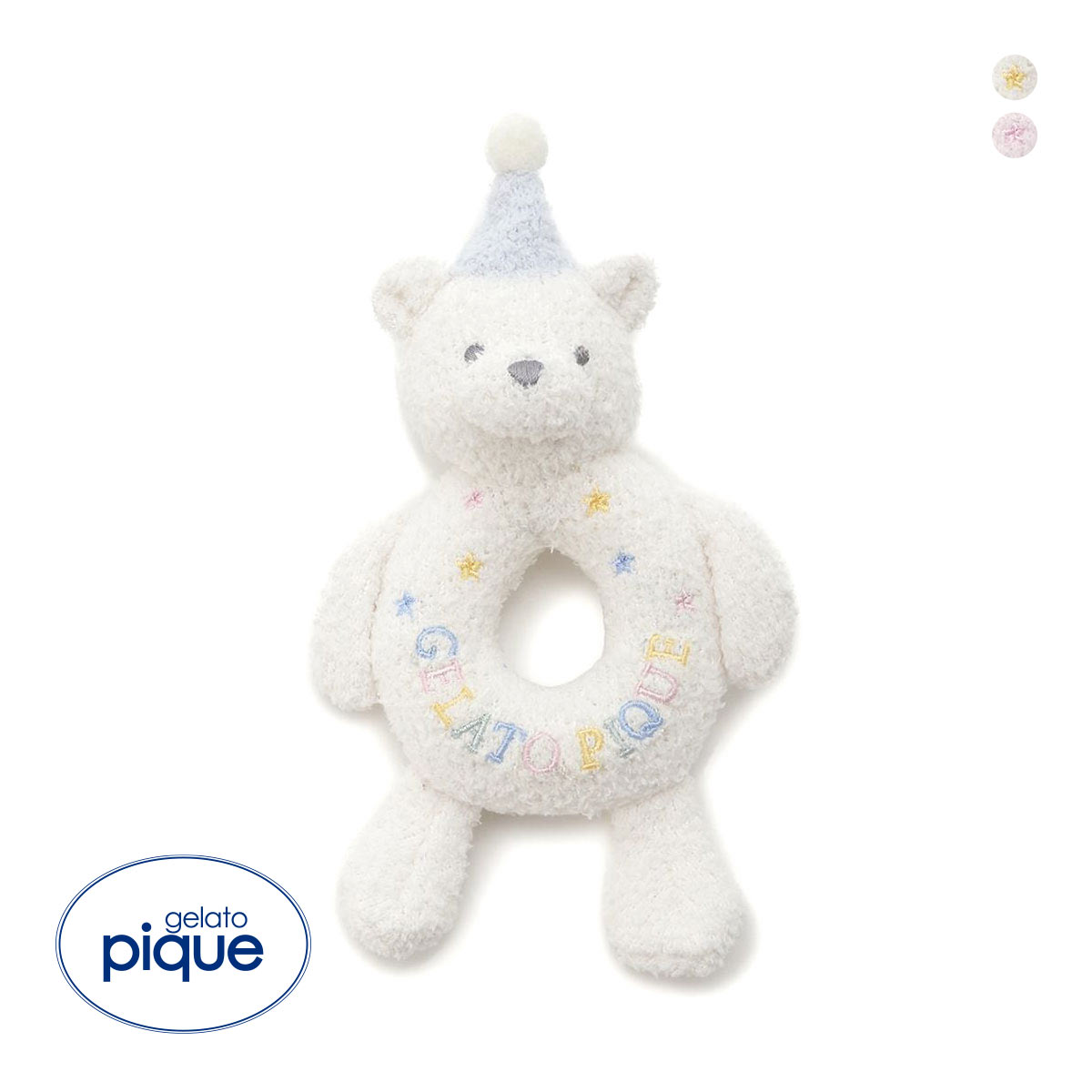 ジェラートピケ キッズアンドベイビー ベビー エアリーモコアニバーサリーベアラトル ジェラピケ gelato pique Kids＆Baby BABY(OW-オフホワイト-Free)
