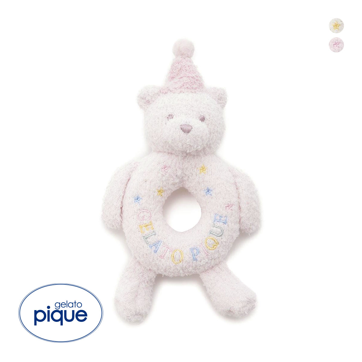 ジェラートピケ キッズアンドベイビー ベビー エアリーモコアニバーサリーベアラトル ジェラピケ gelato pique Kids＆Baby BABY(PI-ピンク-Free)