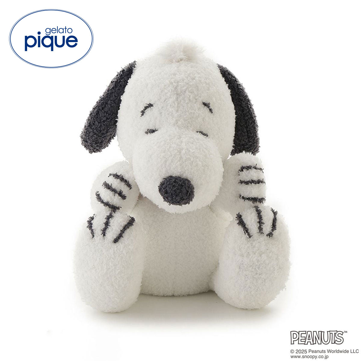 ジェラートピケ キッズアンドベイビー gelato pique Kids＆Baby PEANUTS PUPPIES BABY スヌーピーパペット ジェラピケ ベビー(OW-オフホワイト-Free)