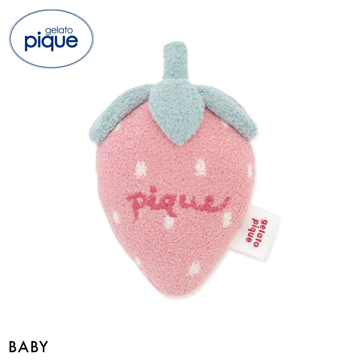ジェラートピケ キッズアンドベイビー ベビー エアリーモコストロベリーラトル ジェラピケ gelato pique Kids＆Baby BABY(PI-ピンク-Free)