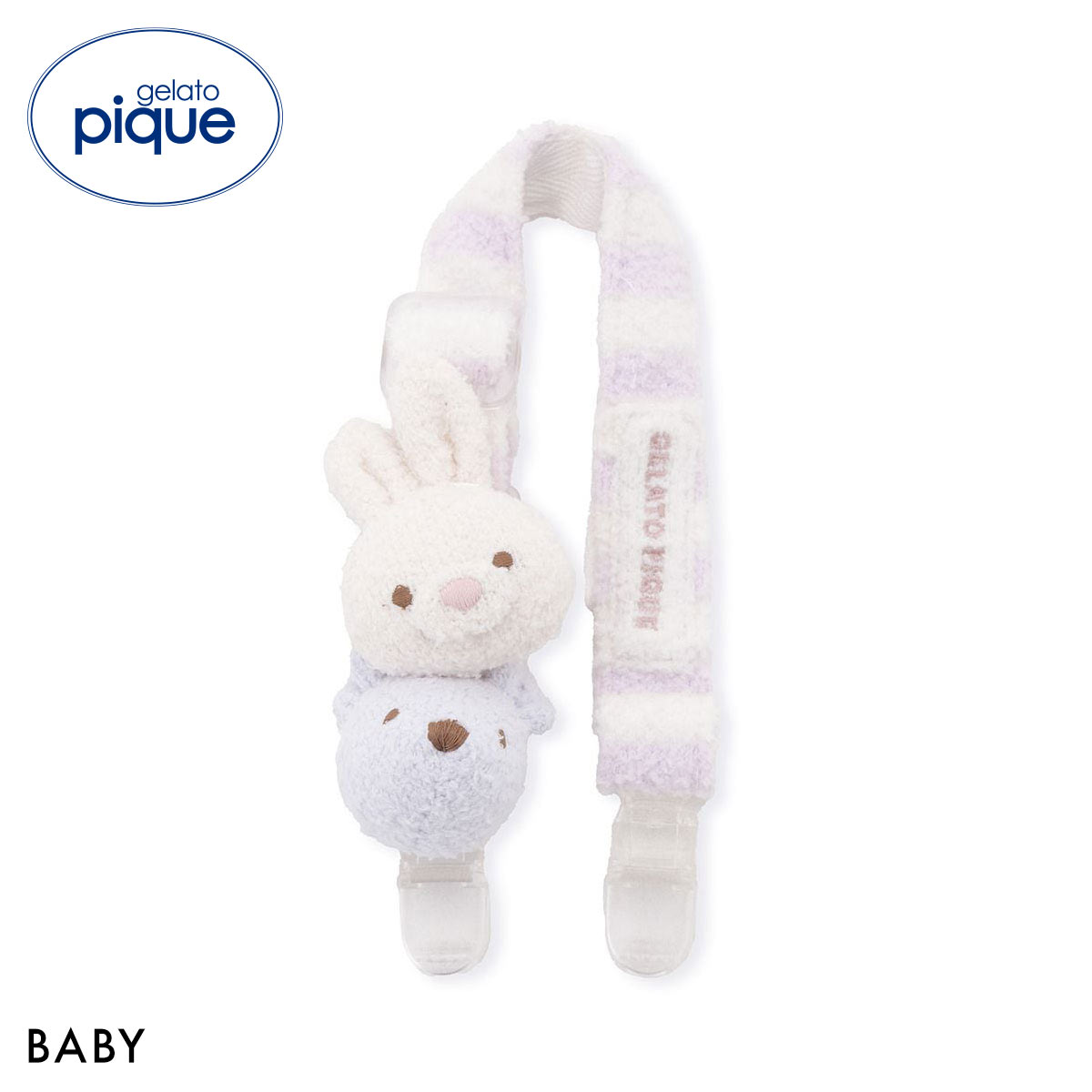 ジェラートピケ キッズアンドベイビー ベビー エアリーモコラビットマルチクリップ ジェラピケ gelato pique Kids＆Baby BABY(LV-ラベンダー-Free)