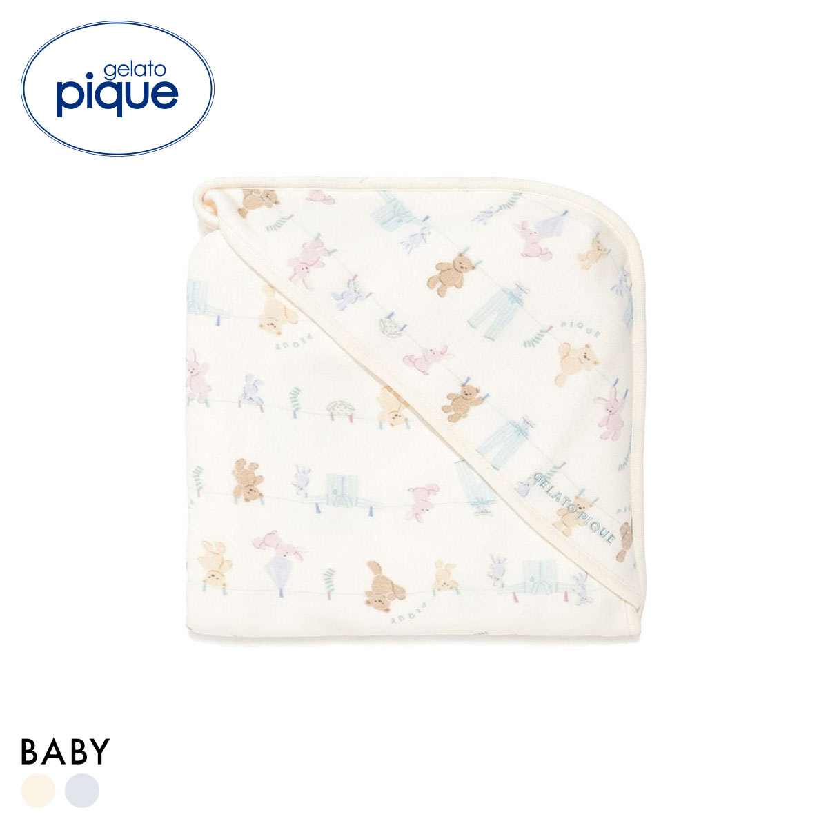 ジェラートピケ キッズアンドベイビー ベビー ウォッシングアニマル柄ブランケット ジェラピケ gelato pique Kids＆Baby BABY(OW-オフホワイト-Free)