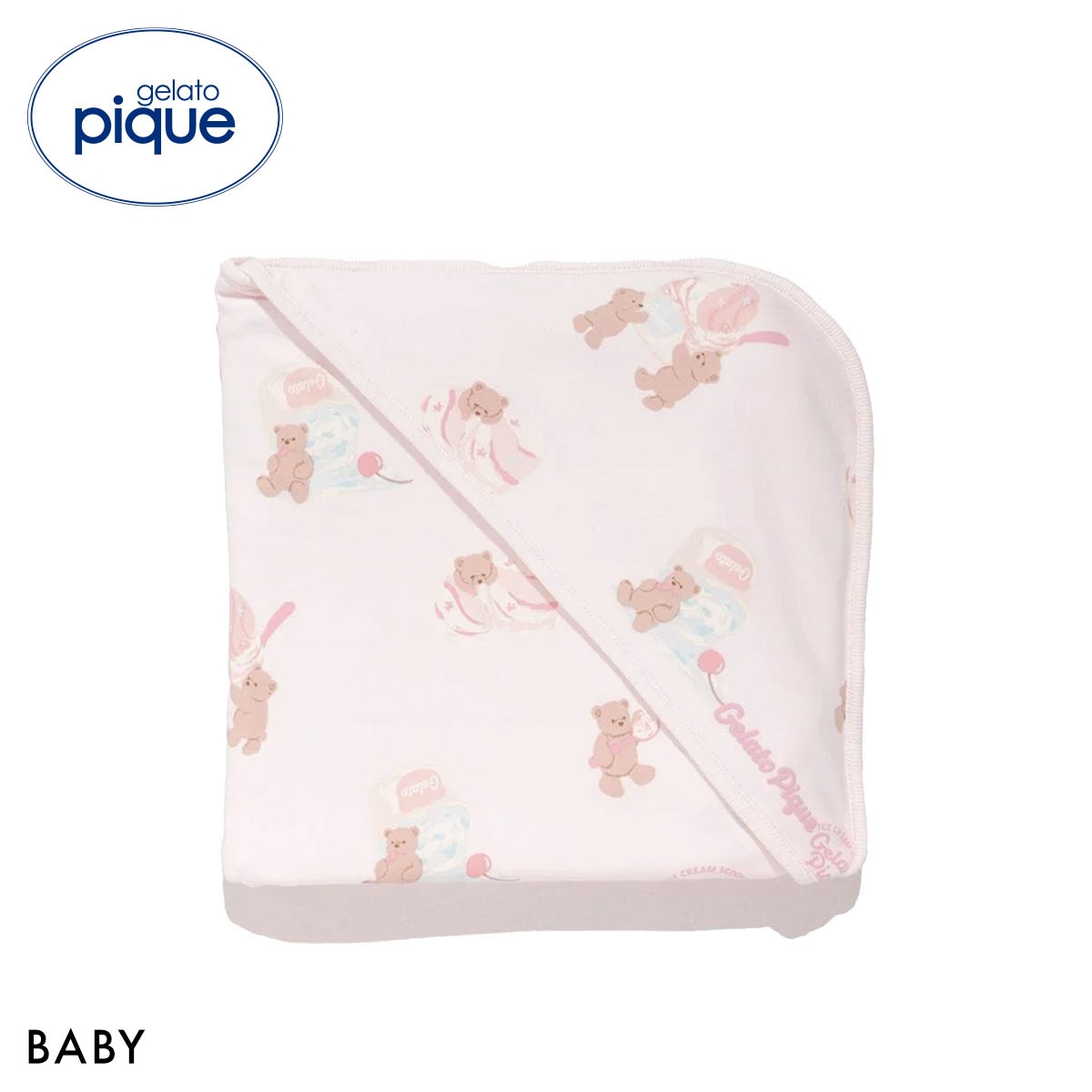 ジェラートピケ キッズアンドベイビー ベビー アイスクリームベア柄ブランケット ジェラピケ gelato pique Kids＆Baby BABY(PI-ピンク-Free)