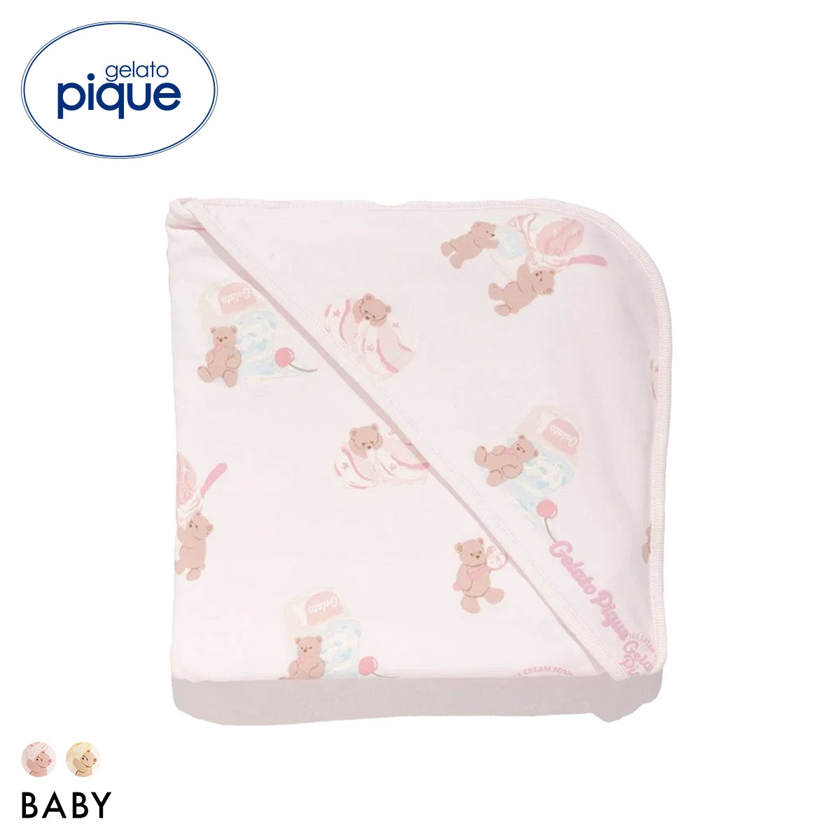 ジェラートピケ キッズアンドベイビー ベビー アイスクリームベア柄ブランケット ジェラピケ gelato pique Kids＆Baby BABY