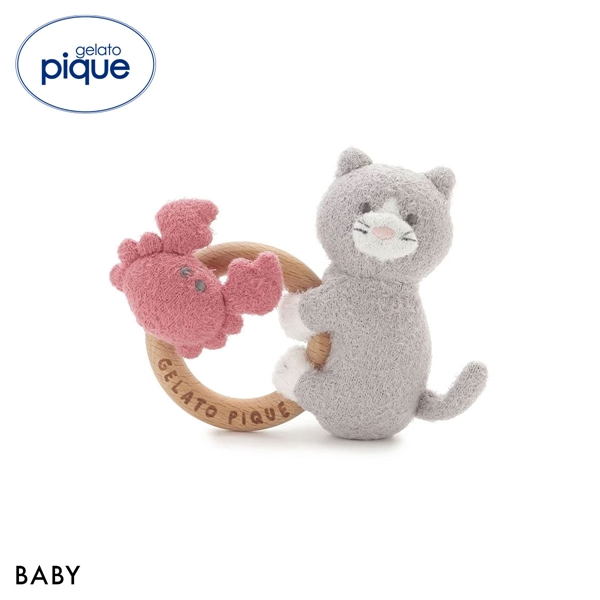 ジェラートピケ キッズアンドベイビー ベビー スムーズィーシーサイドキャットラトル ジェラピケ gelato pique Kids＆Baby BABY