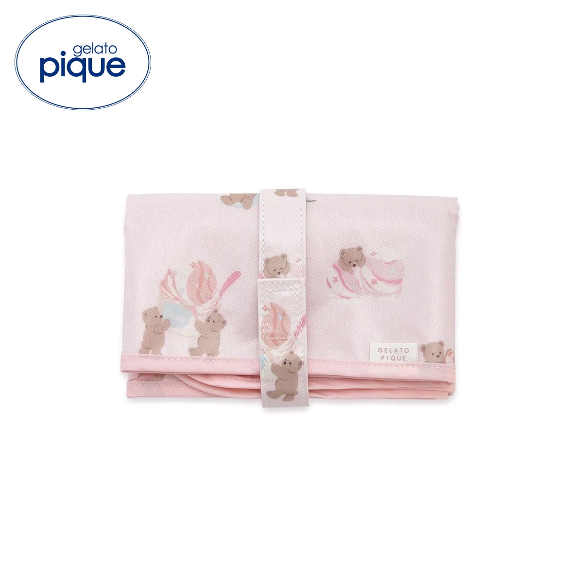 ジェラートピケ アイスクリームベア柄おむつシート ジェラピケ gelato pique(PI-ピンク-Free)