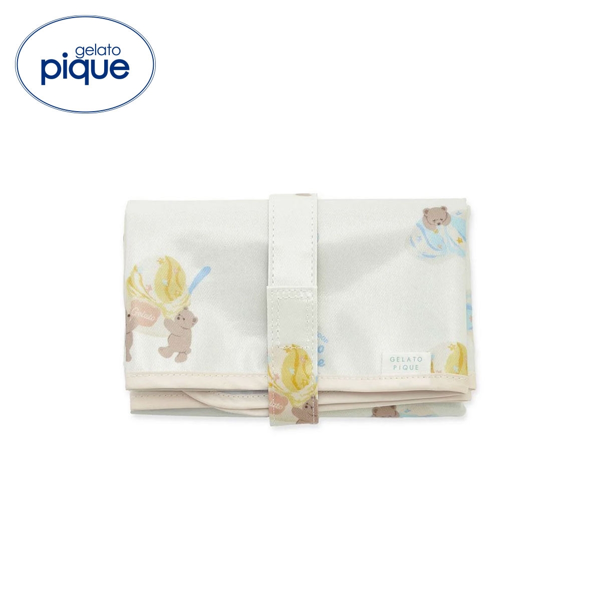 ジェラートピケ アイスクリームベア柄おむつシート ジェラピケ gelato pique(CR-クリーム-Free)