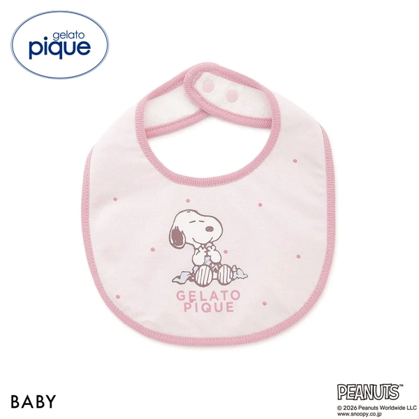 ジェラートピケ キッズアンドベイビー PEANUTS ベビー スタイ スヌーピー SNOOPY gelato pique Kids＆BABY BABY