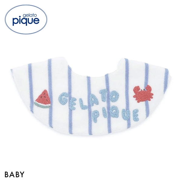 ジェラートピケ キッズアンドベイビー ベビー ストライプパイルスタイ ジェラピケ gelato pique Kids＆BABY BABY