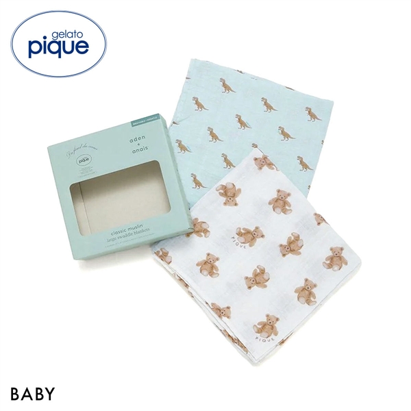 ジェラートピケ キッズアンドベイビー ベビー aden+anais BABY おくるみスワドル 2枚セット BOX付き ジェラピケ gelato pique Kids＆Baby Baby