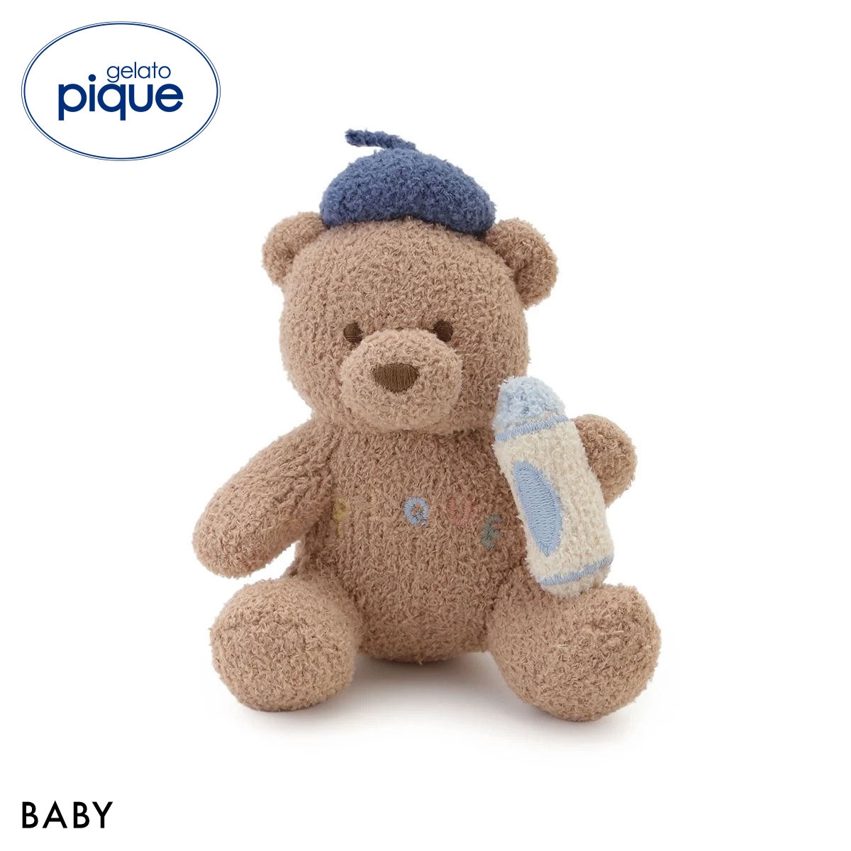 ジェラートピケ キッズアンドベイビー ベビー エアリーモコドローイングベアラトル ジェラピケ gelato pique Kids＆Baby BABY(BR-ブラウン-Free)