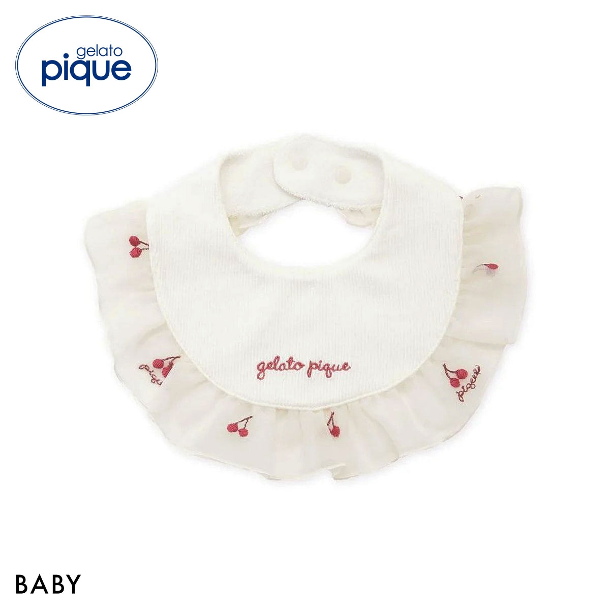ジェラートピケ キッズアンドベイビー ベビー チェリー柄チュールスタイ ジェラピケ gelato pique Kids＆BABY BABY
