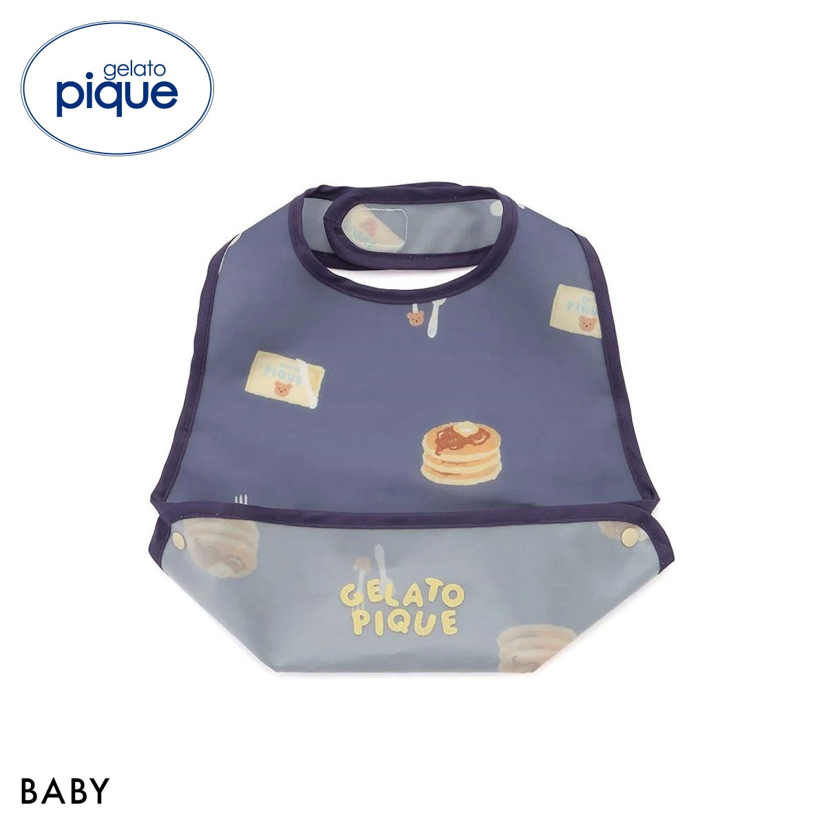 ジェラートピケ キッズアンドベイビー ベビー モチーフ柄お食事スタイ ジェラピケ ルームウェア gelato pique Kids＆Baby BABY(NV-ネイビー-Free)