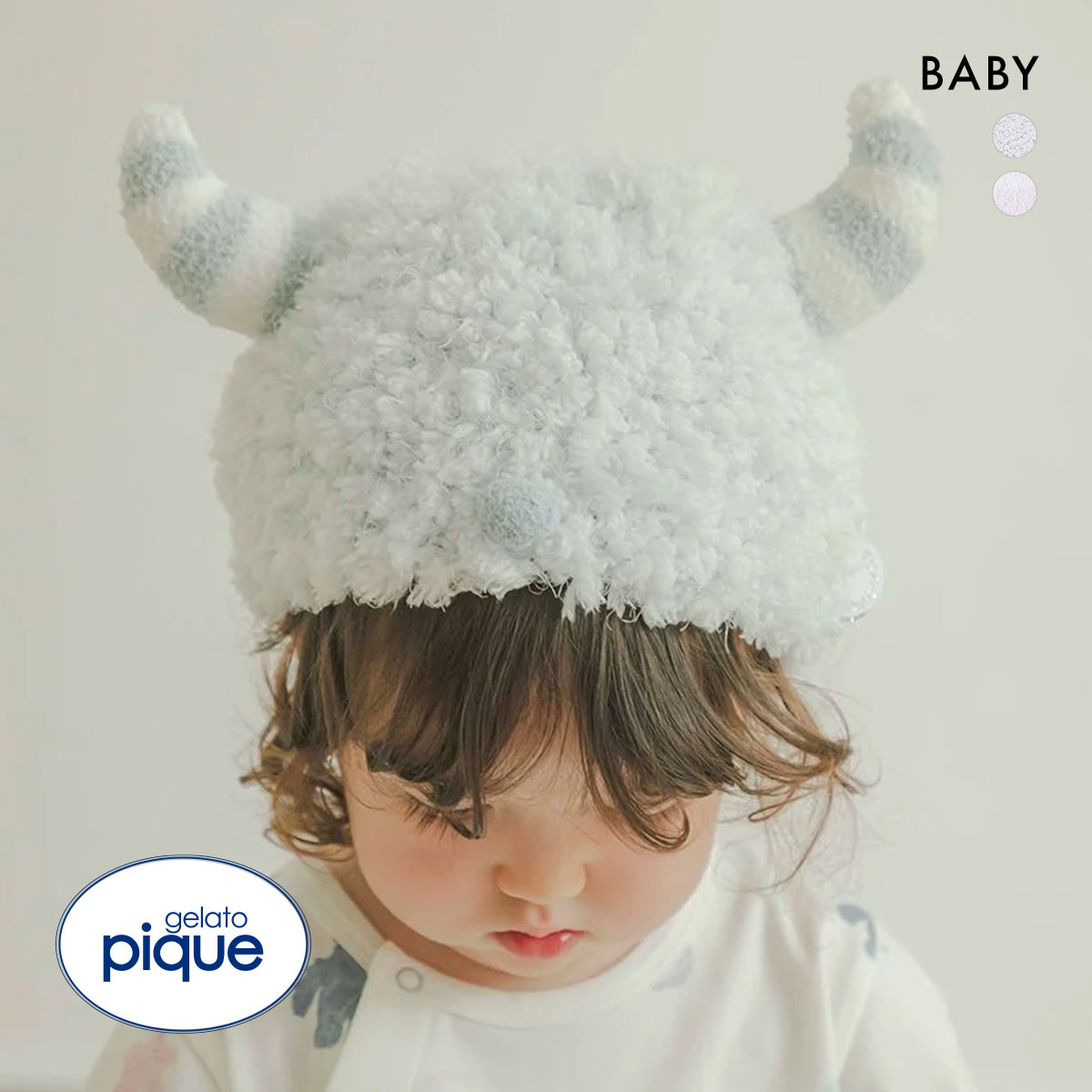 ジェラートピケ キッズアンドベイビー gelato pique Kids＆Baby 【PIQUE MONSTER】【BABY】キャップ ジェラピケ(MI-ミント-Free)