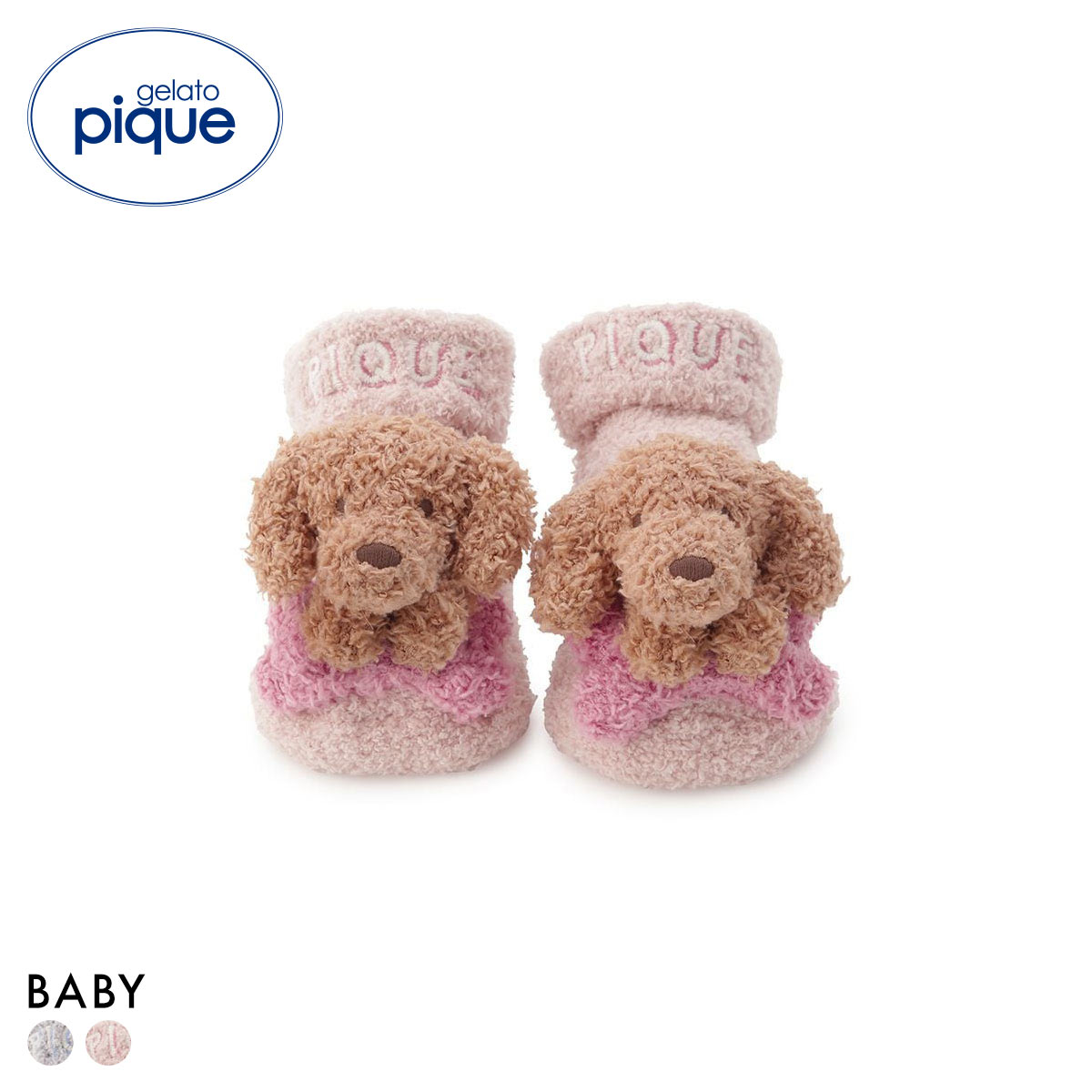 ジェラートピケ キッズアンドベイビー ベビー ベビモコダックスフンドソックス ジェラピケ gelato pique Kids＆Baby BABY(PI-ピンク-7-9cm)