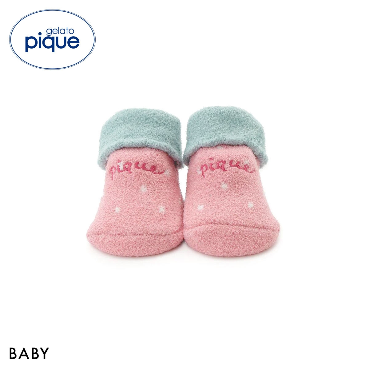 ジェラートピケ キッズアンドベイビー ベビー エアリーモコストロベリーソックス ジェラピケ パジャマ ルームウェア gelato pique(PI-ピンク-7)