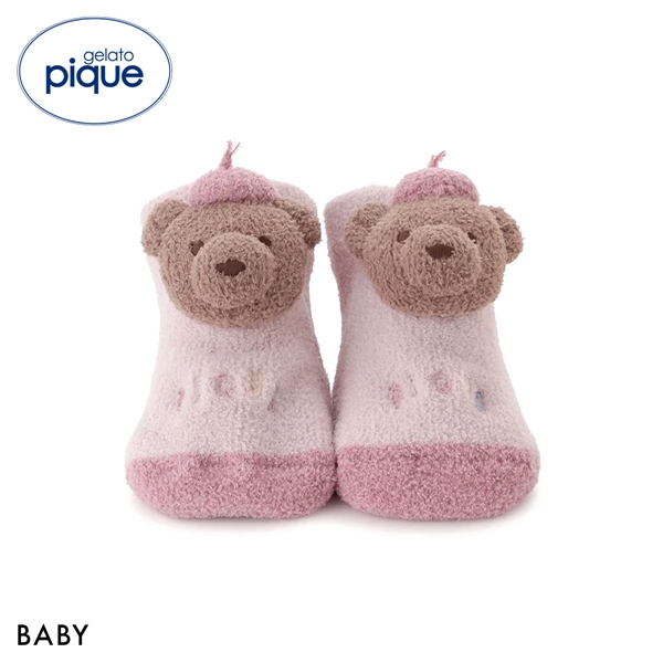 ジェラートピケ キッズアンドベイビー ベビー エアリーモコドローイングベアソックス ジェラピケ gelato pique Kids＆Baby BABY