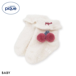 ジェラートピケ キッズアンドベイビー ベビー エアリーモコチェリーソックス ジェラピケ gelato pique Kids＆BABY BABY