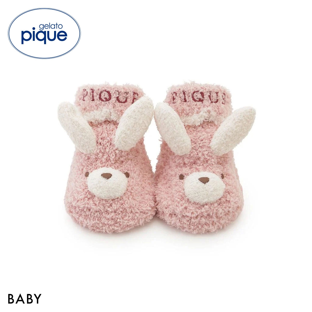 ジェラートピケ キッズアンドベイビー ベビー ベビモコラビットソックス ジェラピケ gelato pique Kids＆Baby BABY(PI-ピンク-7)