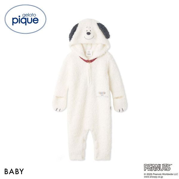 ジェラートピケ キッズアンドベイビー gelato pique Kids＆Baby PEANUTS PUPPIES BABYスヌーピーロンパース ジェラピケ ルームウェア