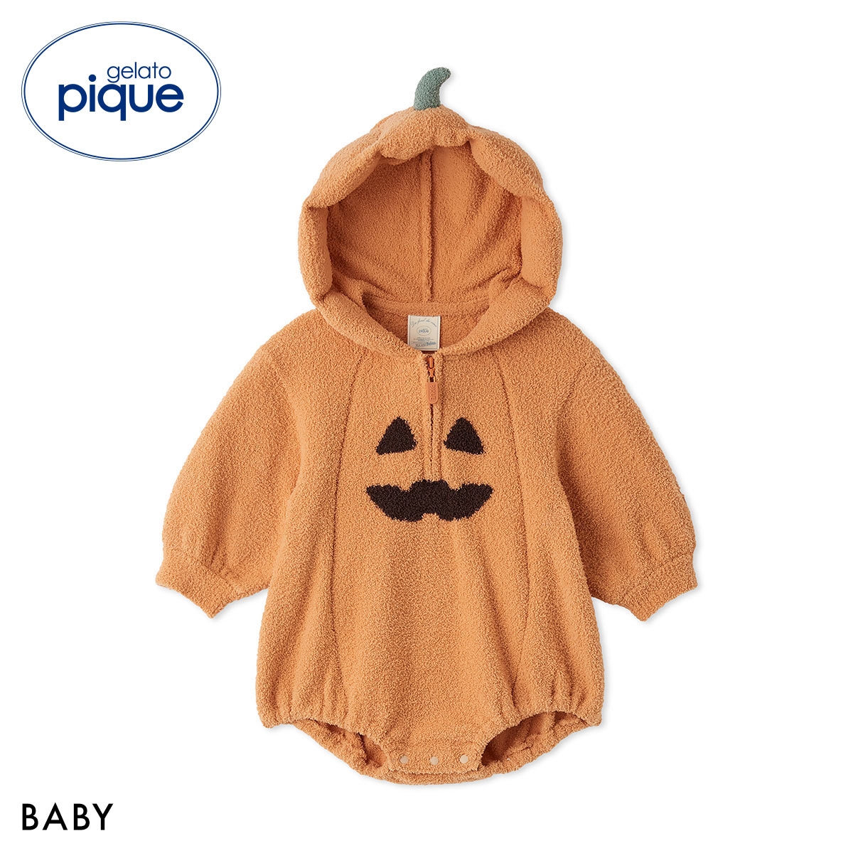 ジェラートピケ キッズアンドベイビー ベビー HALLOWEEN なりきりロンパース ジェラピケ ルームウェア gelato pique Kids＆Baby BABY ハロウィン(OR-オレンジ-80)