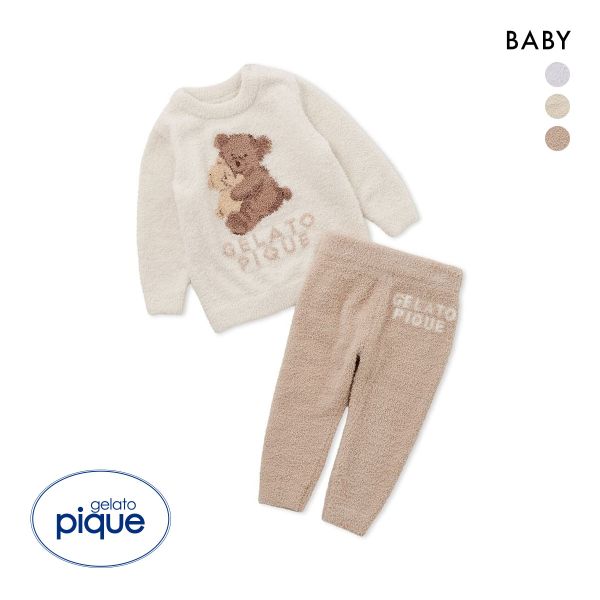 ジェラートピケ キッズアンドベイビー ベビー アニマルプルオーバー&ロングパンツセット ジェラピケ ルームウェア gelato pique Kids＆Baby BABY