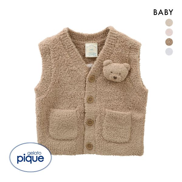 ジェラートピケ キッズアンドベイビー 【BABY】パウダーベアベスト ジェラピケ gelato pique Kids＆Baby