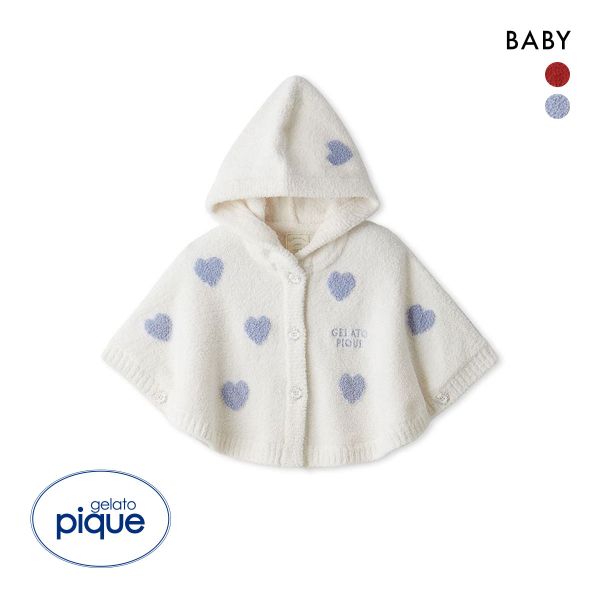 ジェラートピケ キッズアンドベイビー ベビー エアリーモコハートポンチョ ジェラピケ ルームウェア gelato pique Kids＆Baby BABY
