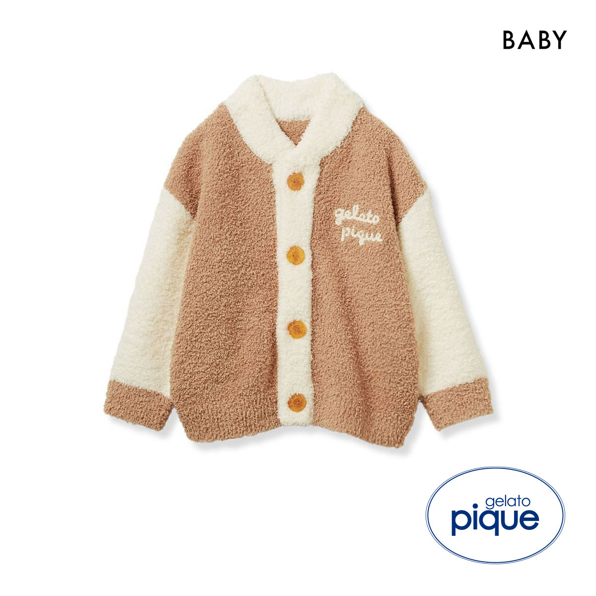 ジェラートピケ キッズアンドベイビー ベビー ベビモコはちみつベアピケジャン ジェラピケ gelato pique Kids＆Baby BABY(BR-ブラウン-70)