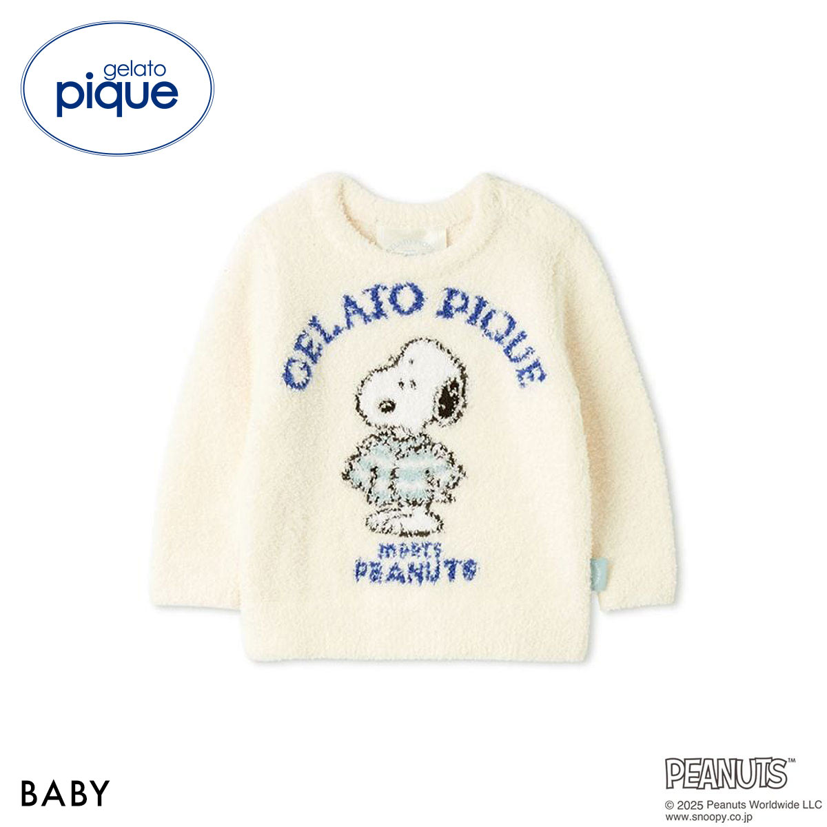 ジェラートピケ キッズアンドベイビー gelato pique Kids＆Baby BABY オリジナルジャガードプルオーバー ジェラピケ ルームウェア ベビー スヌーピー
