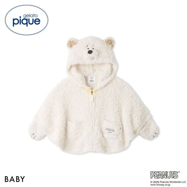 ジェラートピケ キッズアンドベイビー gelato pique Kids＆Baby PEANUTS PUPPIES BABYジェラートアンディポンチョ ジェラピケ