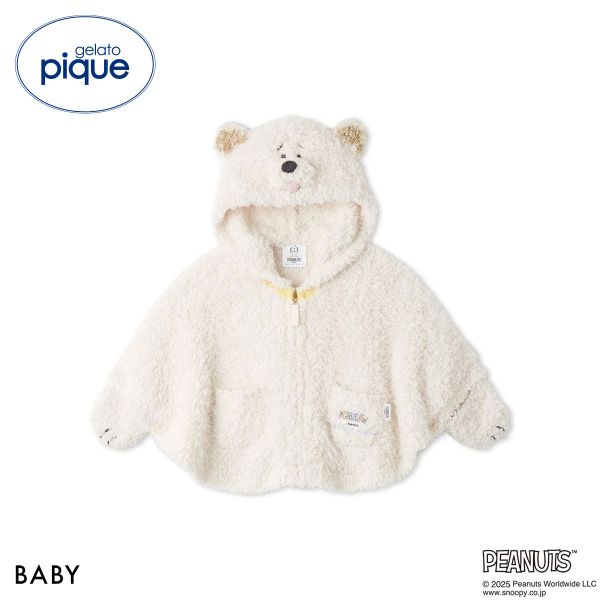 ジェラートピケ キッズアンドベイビー gelato pique Kids＆Baby PEANUTS PUPPIES BABYジェラートアンディポンチョ ジェラピケ