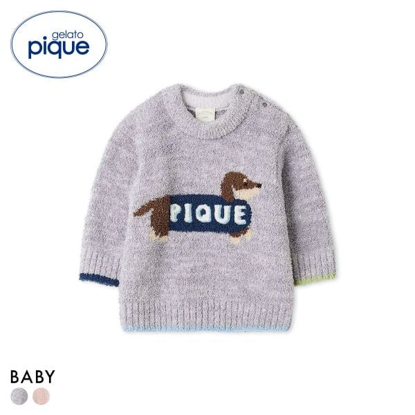 ジェラートピケ キッズアンドベイビー ベビー ベビモコダックスフンドジャガードプルオーバー ジェラピケ gelato pique Kids＆Baby BABY